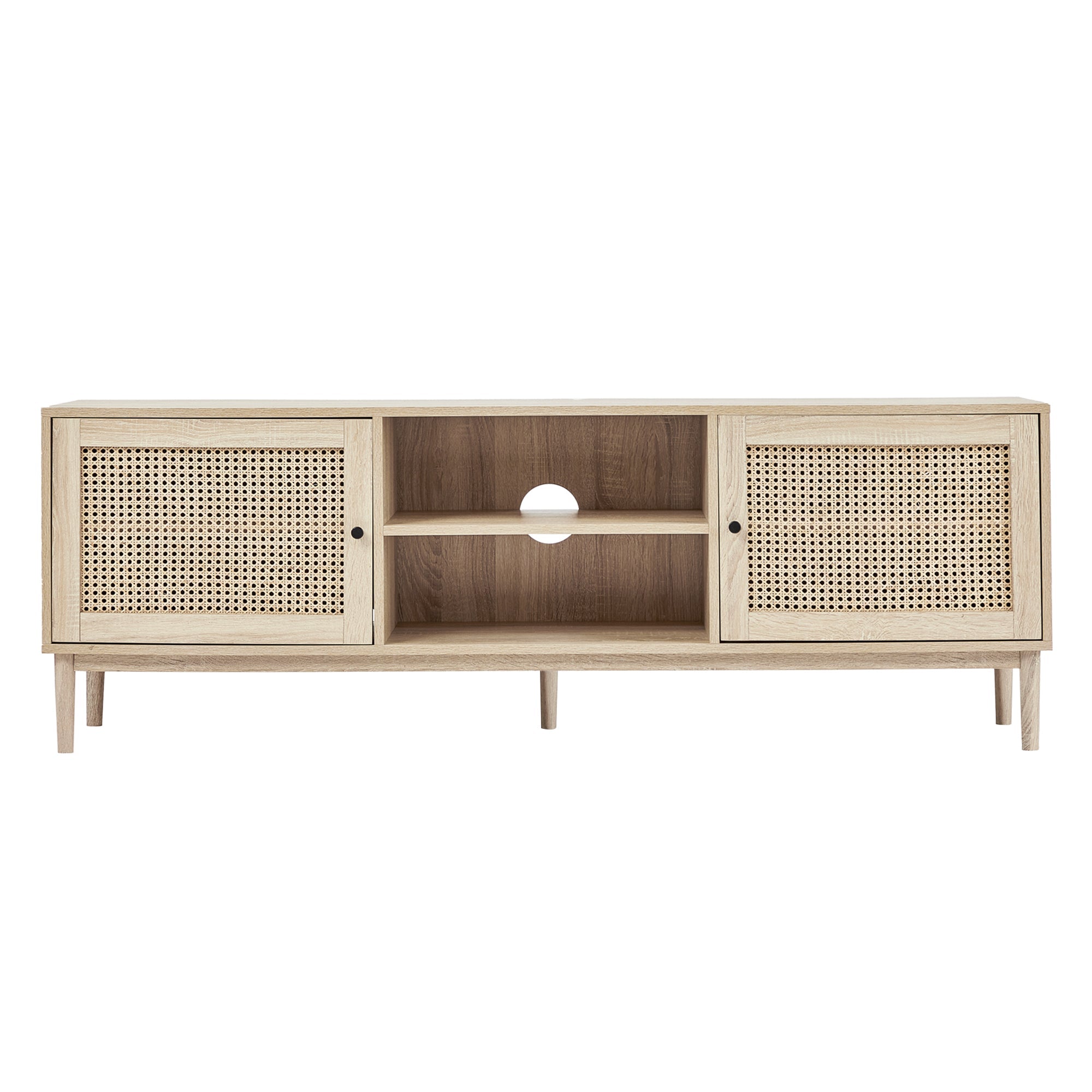 Oahu 160Cm Rattan Tv Unit Natural Units