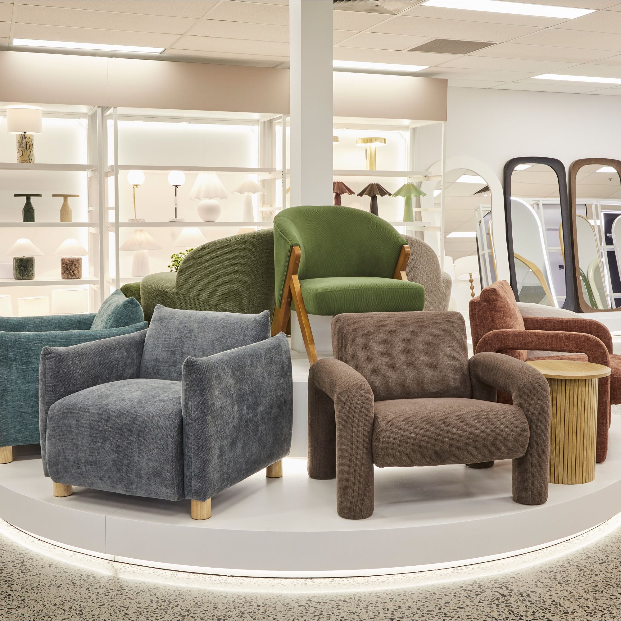 furniture, mirror, and home decor