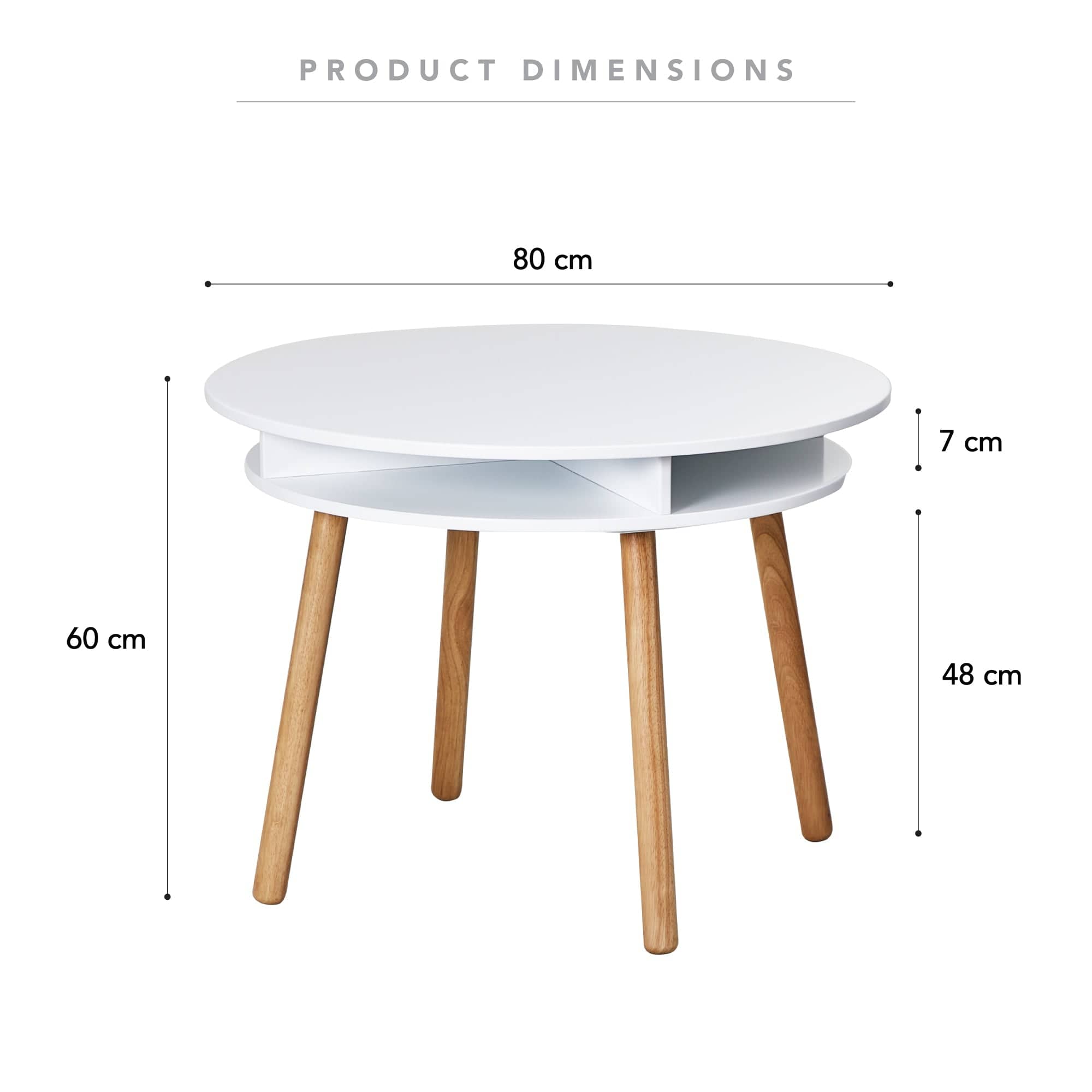 Cooper & Co. Homewares Tables Cooper & Co. Neve 80cm Kids Storage Table White